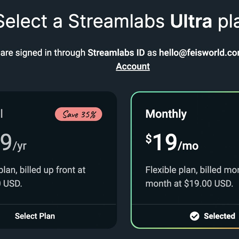 Streamlabs Ultra Annual Subscription